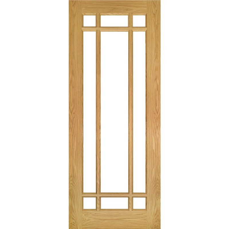 Internal Oak Kerry Clear Bevelled Glazed Door